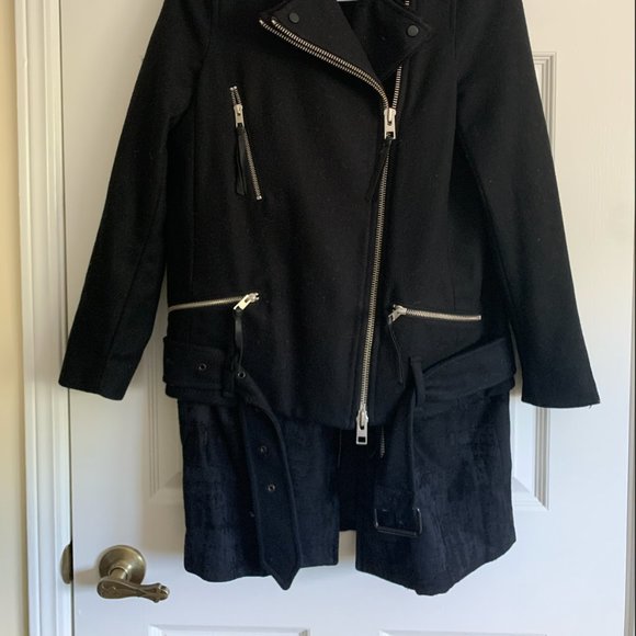 All Saints Iggy Biker Jacket Black - Picture 2 of 7